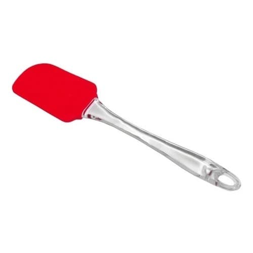 Espátula de Silicone Pão Duro Com Cabo Acrílico Transparente P/ Bolos E Massas
