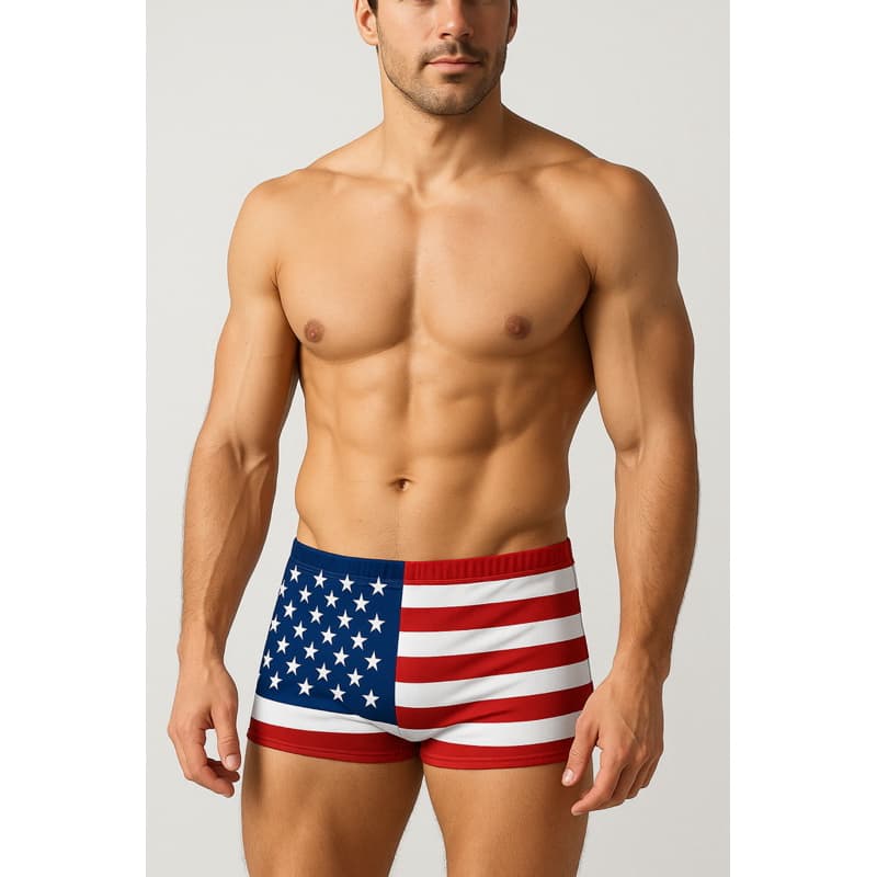 Sunga com a bandeira dos EUA.