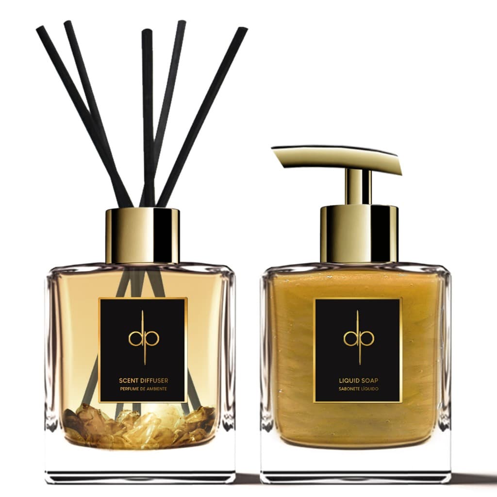 Kit Lavabo Citrine (Prosperidade e Energia) | Aromatizadores com Pedras Naturais | Di Piettro