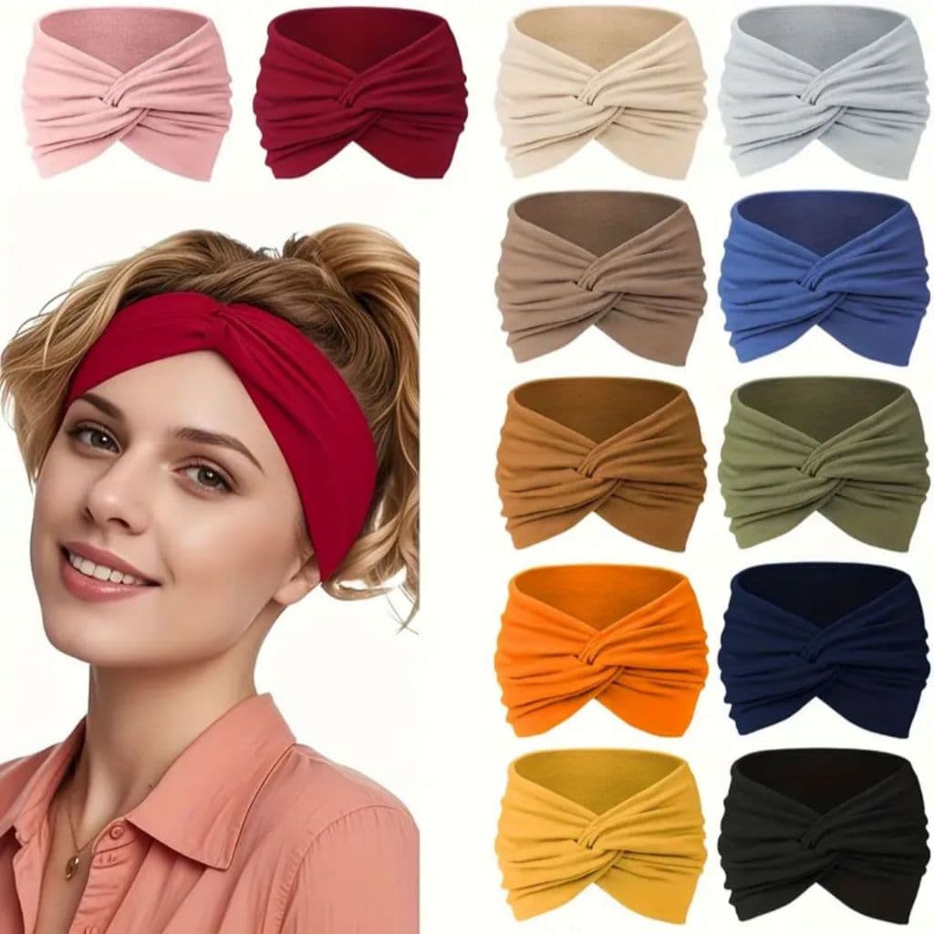 Turbante Faixa Tiara para Cabelo Moda Acessório Feminino Confortável