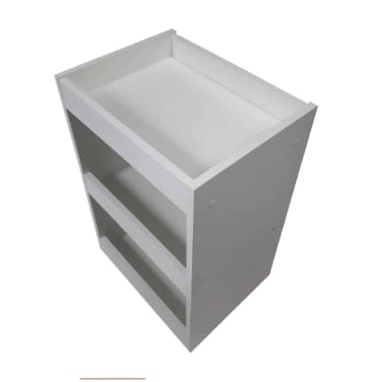 Carrinho Auxiliar Branco com 3 Prateleiras em MDF 15mm com Rodízios – Ideal para Manicure, Salão e Organização