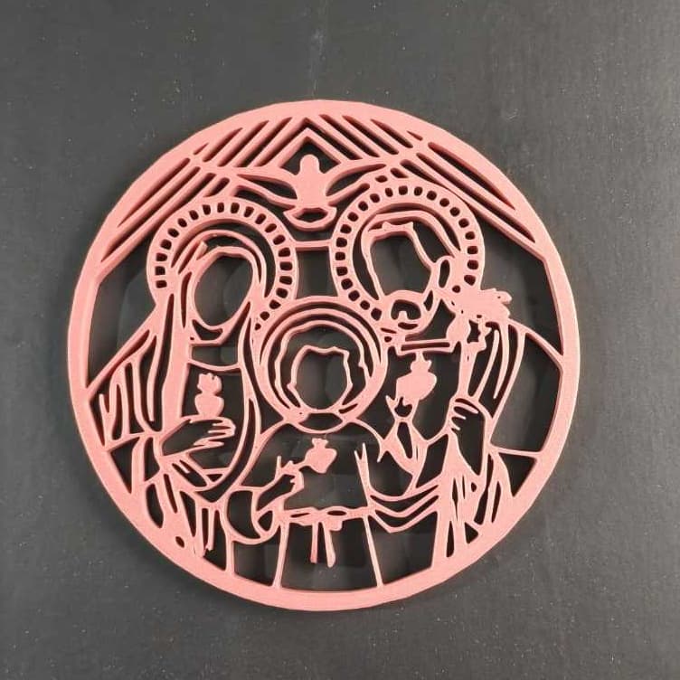 Quadro decorativo religioso Sagrada Família