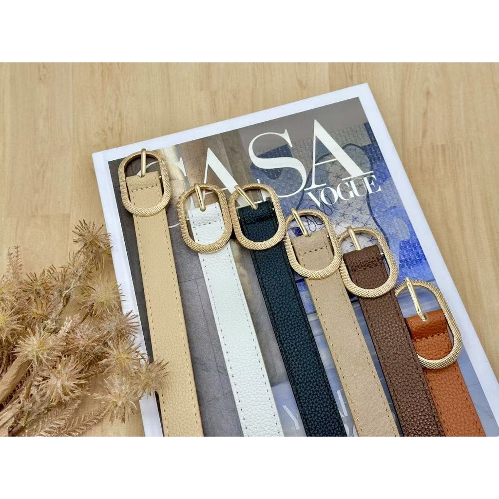 Kit com 2 cintos Feminina Plus Size Fino largura2,5CM Complemento125-130CM