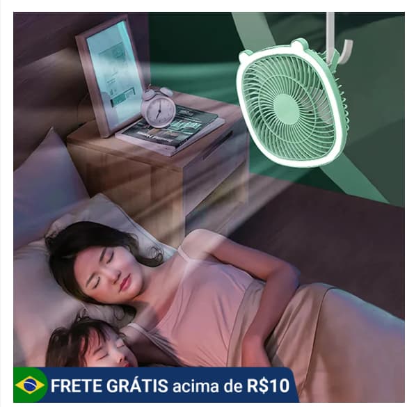 Mini Ventilador Portátil Mesa Usb Recarregável Silencioso 3 Velocidades-fs7