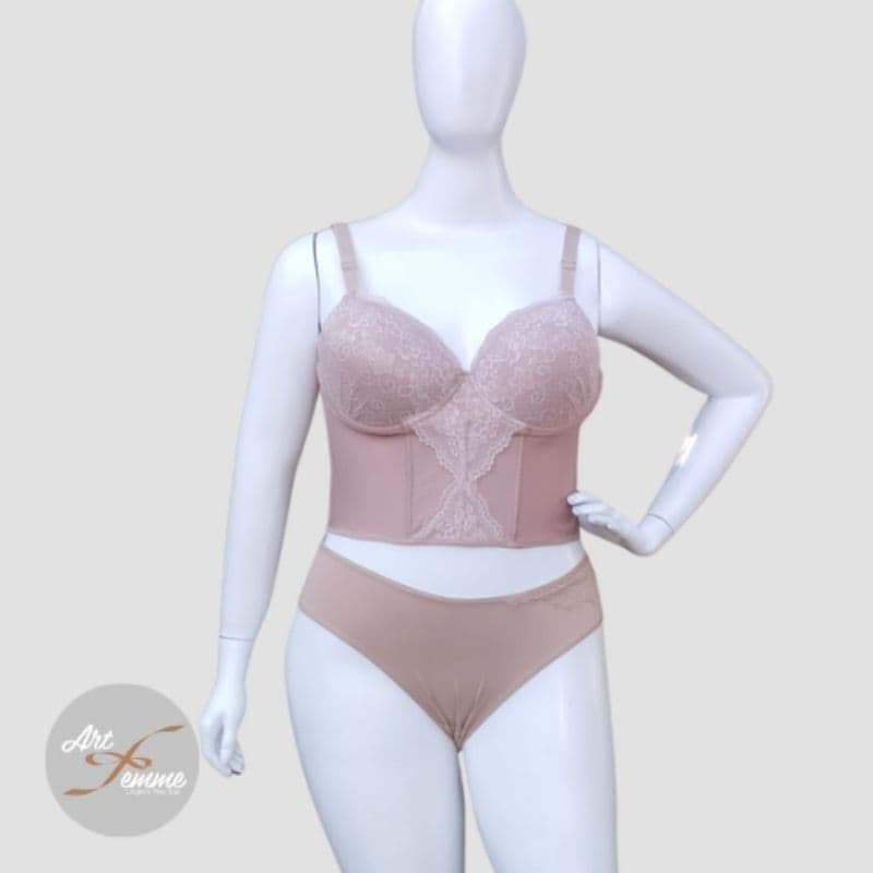 Sutiã top de redução Art Femme, lipo, modelador, de sustentação - 50/52/54/56/58/60/62/64
