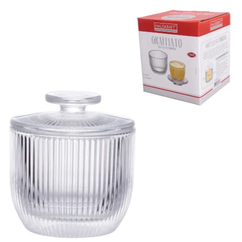 Manteigueira Francesa Vidro Graffiato 11cm - Hauskraft