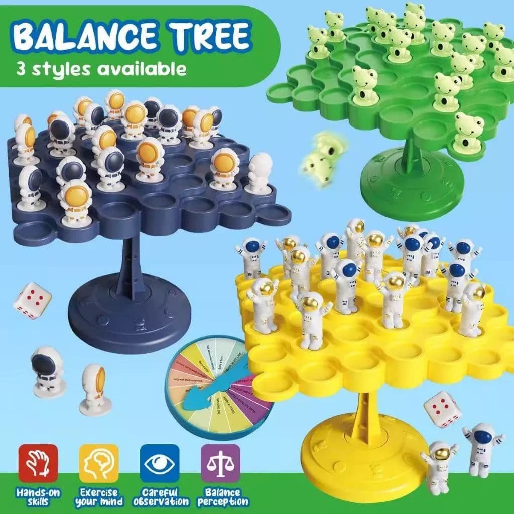 Astronautas Balanceamento Árvore Jogos De Tabuleiro Brinquedos Crianças Equilíbrio Atenção Treinamento +Envia Rapido