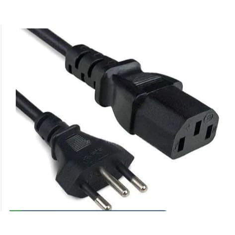 kit 10 6 Cabo Ac de Força/Energia ATX Padrão Novo 3 Pinos 150cm DYX-039