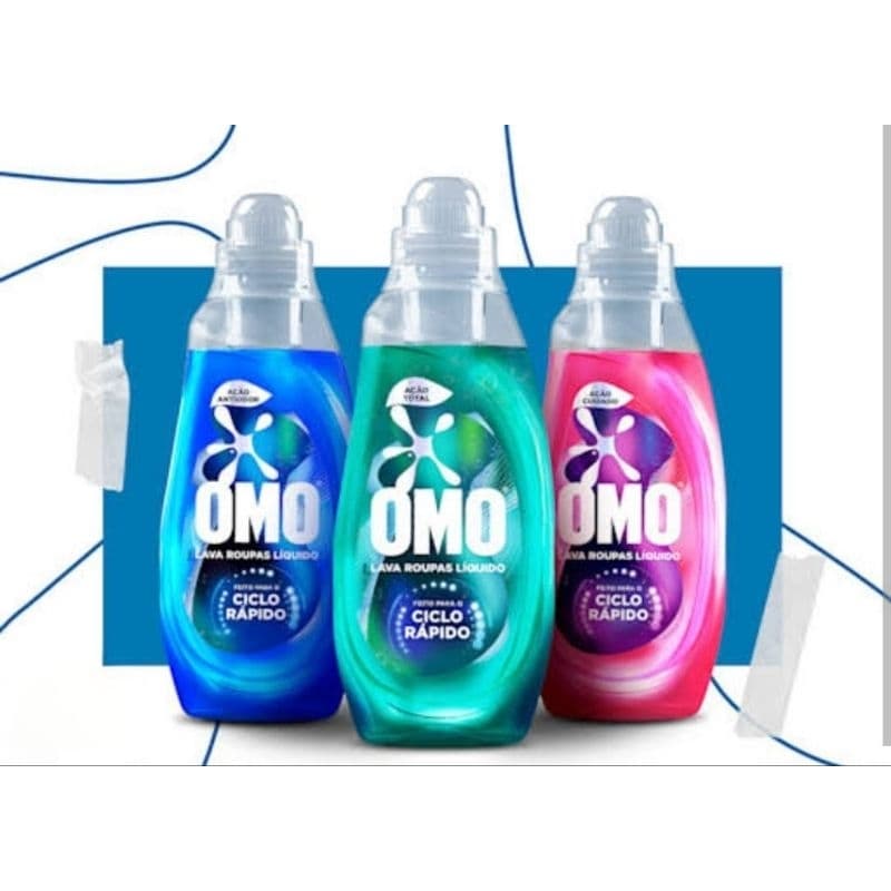 Sabão Líquido OMO Ciclo Rápido | Limpeza Profunda e Perfume Duradouro 750ml