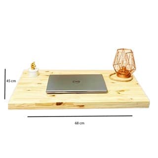 Bancada Suspensa madeira pinus 68X45x4