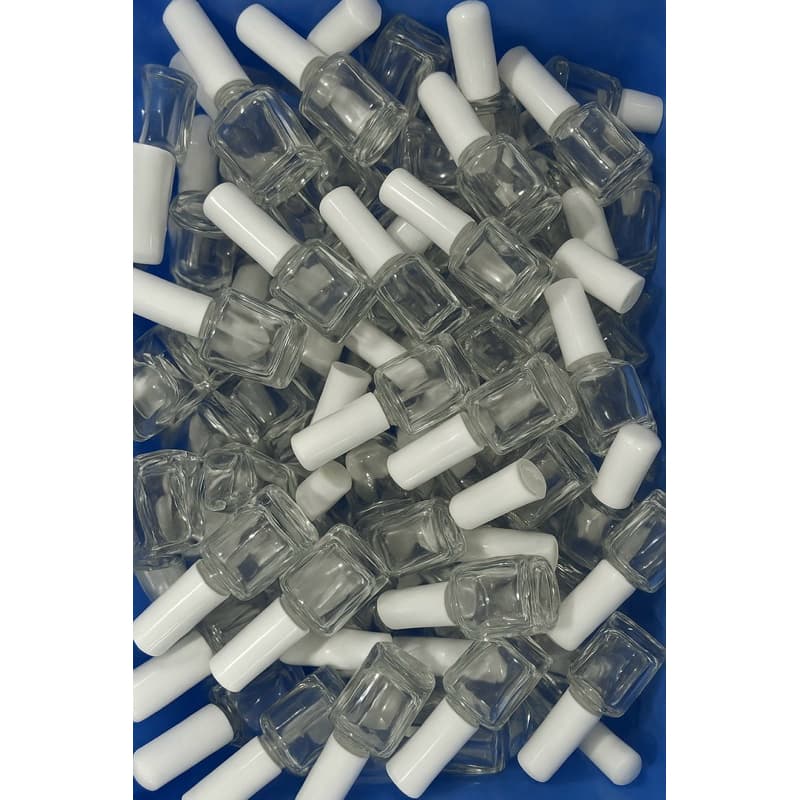50 vidros de esmalte vazios com tampa para lembrancinha