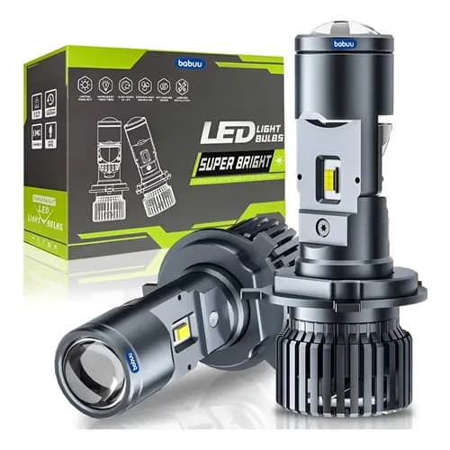 Par Farol Carro Led Lampada Projetor H4 Alta Potência 300W 30000lm 6500K Faróis De Lente Dupla Super Farol Carro Lâmpada