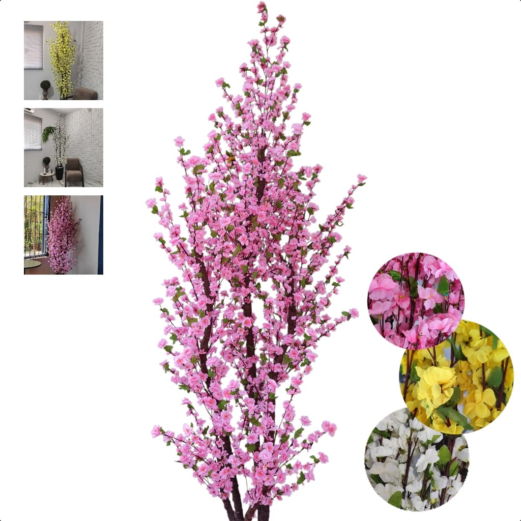 Árvore Cerejeira Artificial Sakura 270cm Sem Vaso Decoração