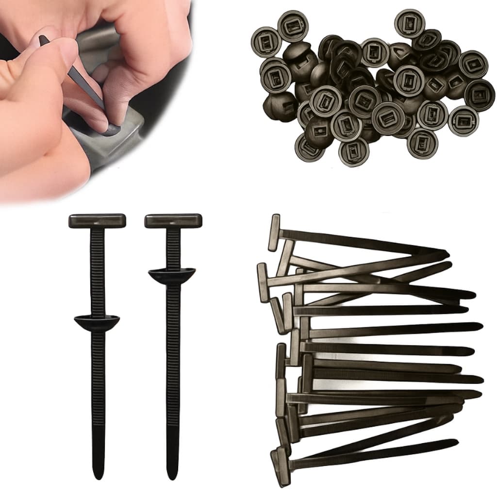 5/10/20/50 Abraçadeira Nylon Plástica Automática Universal Fixador Multiuso Fivela Carro Moto Casa