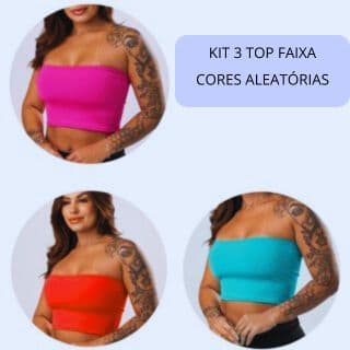 Kit 3 Top Academia Fitness Feminino Sem Bojo Suplex Treino Nadador