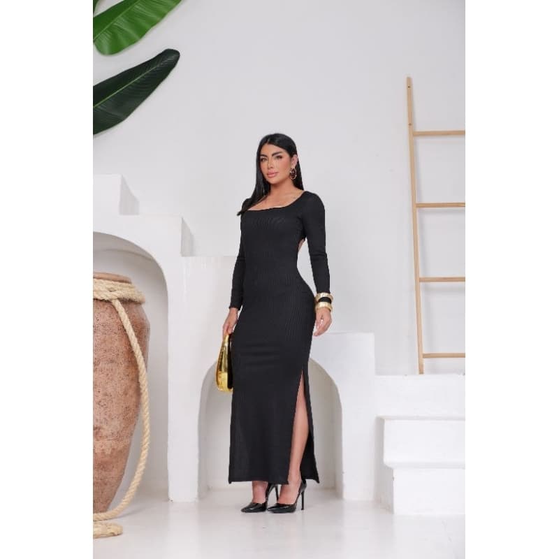 Vestido Feminino Ribana com Empina Bum Bum Costas Abertas