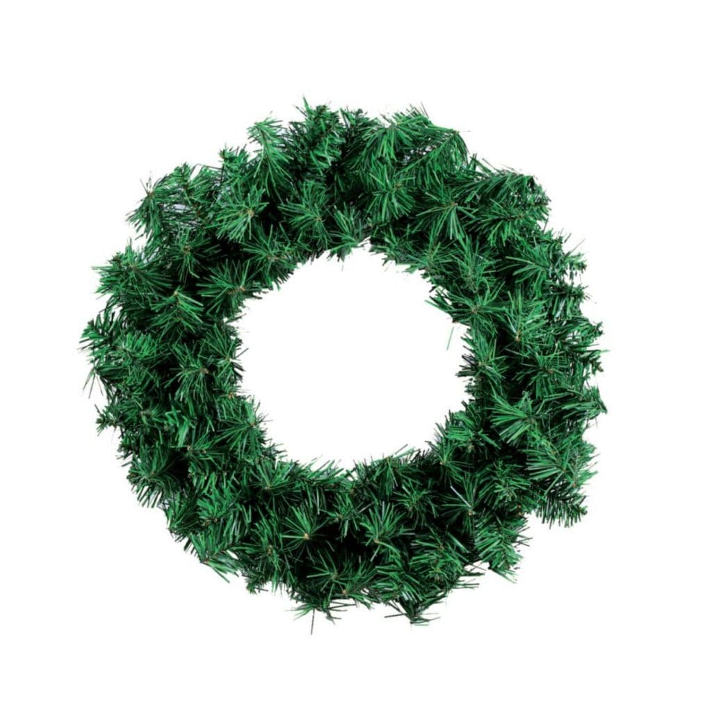 Guirlanda 40cm 100 galhos verde Decoração Natal Festas Natalinas Artesanato