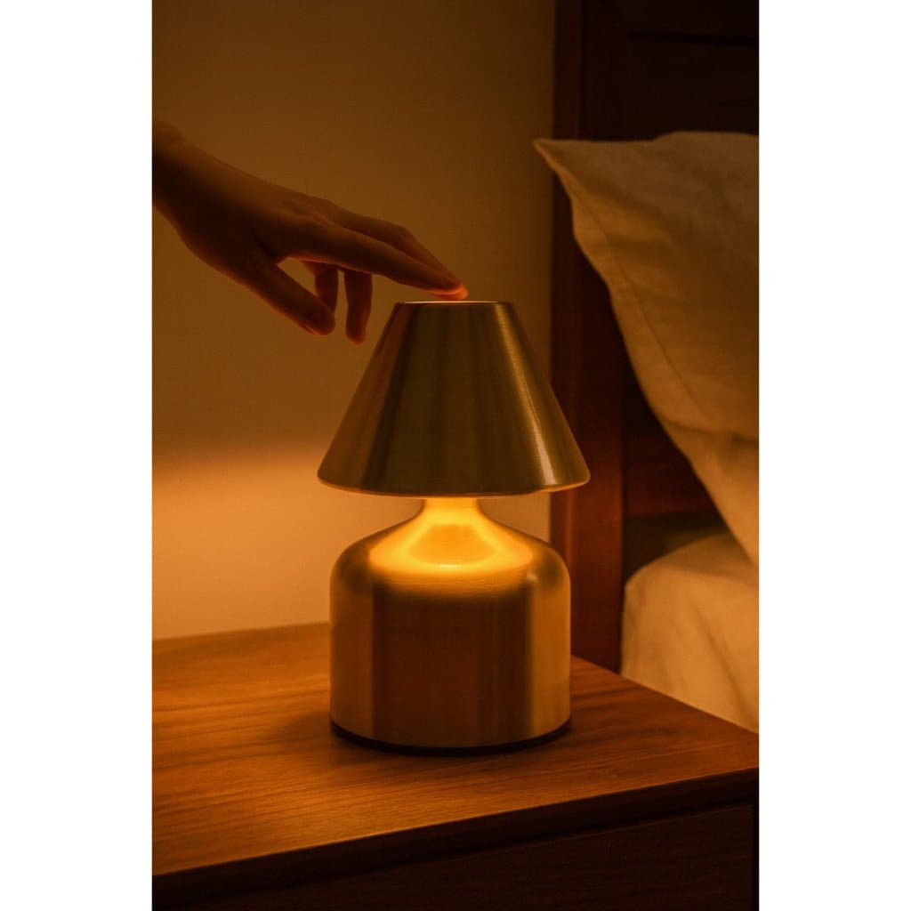 Mini Luminária de Mesa USB Portátil Touch 3 Níveis de Luz – Decoração Moderna