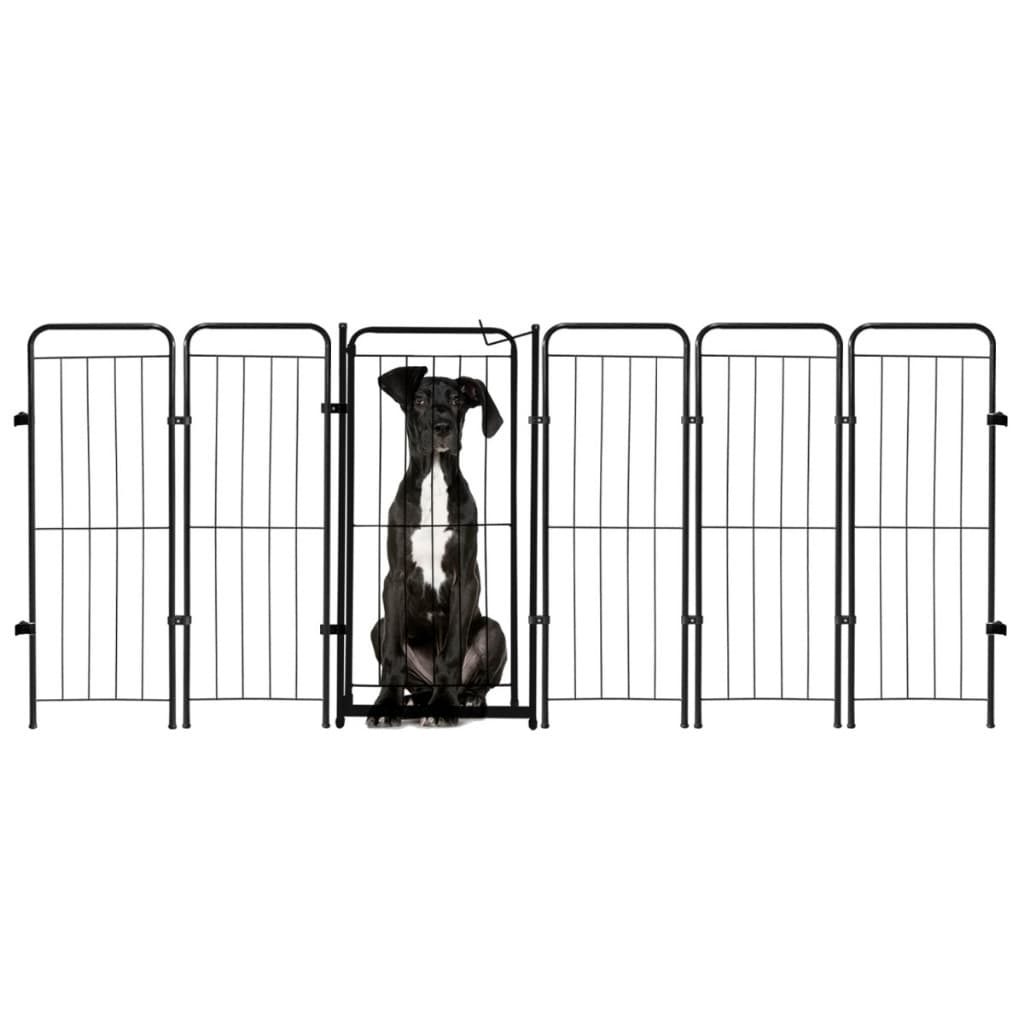 Cercado Grade 236x98cm Portão + 5 Módulos Segurança Pet Cães Cachorro