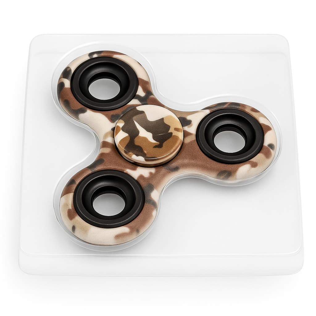 Spinner Estampa Militar – Ideal para Criançasbrinquedo anti estresse e ansiedade fidget hand spinner