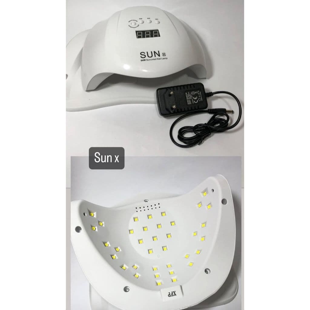 Cabine Uv Led 54w 36 Leds Sun X Unhas Gel Fibra Vidro Bivolt Cor Branco 110V/220V (Bivolt)