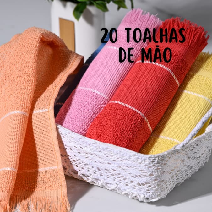 Toalha Social De Bordar Escolar  Toalhinha De Mão 100% Algodão Artesanato Pintura 20 Toalhinhas
