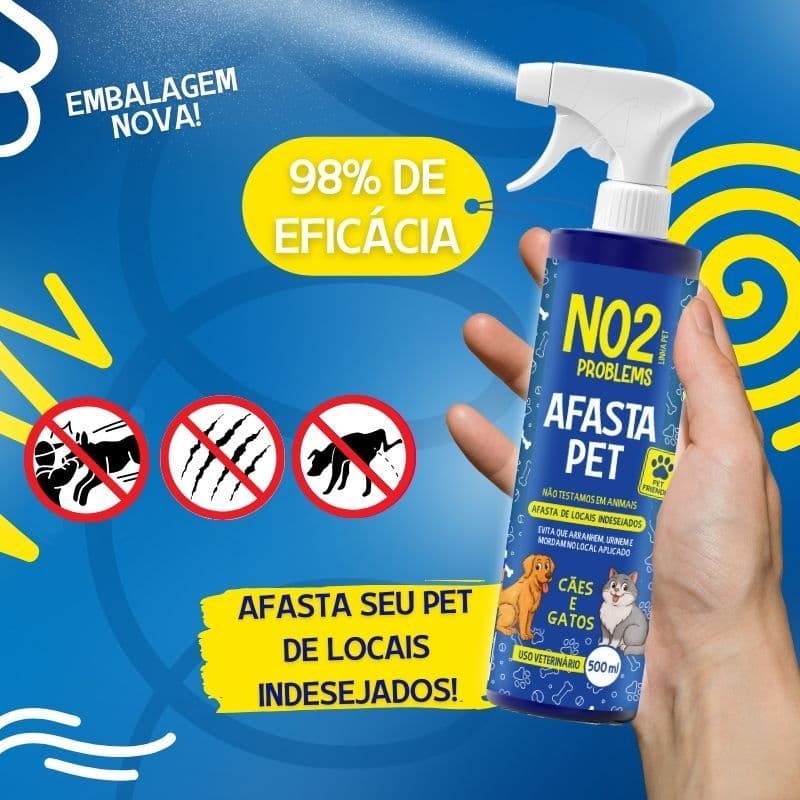 Educador Sanitário Afasta Pet Cães E Gatos NO2Problems Spray 500ml Adestrador Repelente Comportamento Não Pode