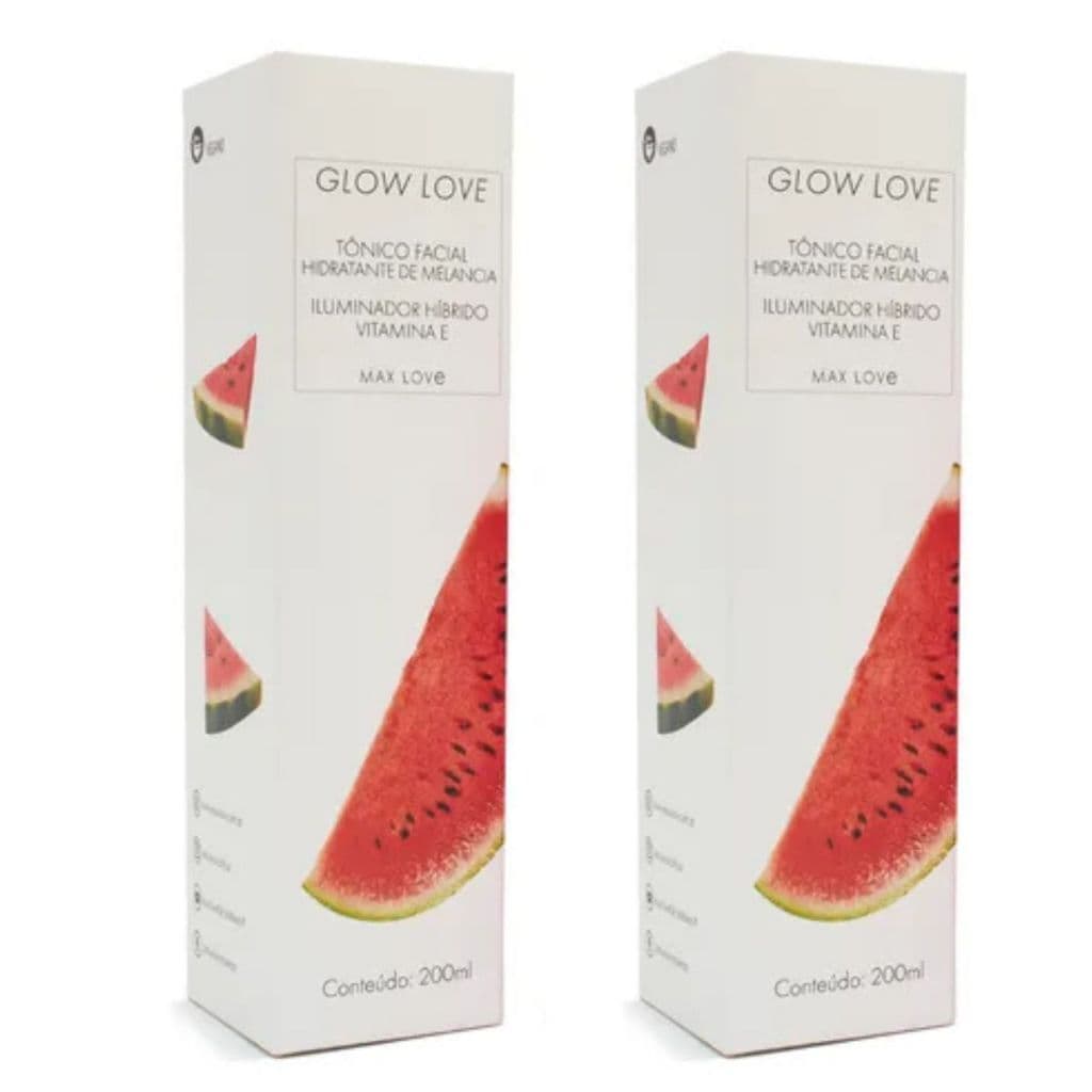 Kit Tônico Facial Glow Love – Hidratação com Melancia e Vitamina E facial