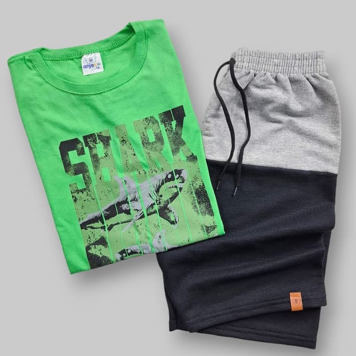 Conjunto Infantil Menino Bermuda e Camiseta Verão 1 ao 16