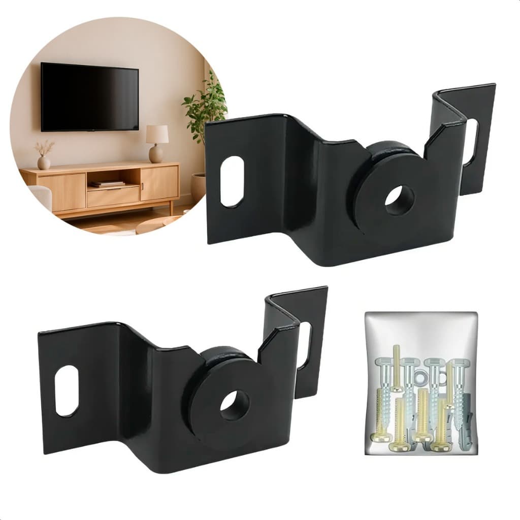 Suporte Fixo Universal para TV 32 a 65 Polegadas Slim Preto LED LCD Smart Ultra