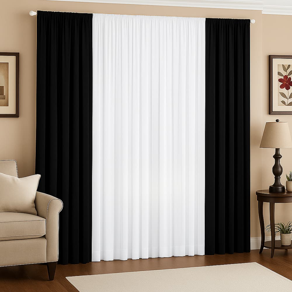 Cortina Versátil- Ideal Para Sala, Quarto, Igreja.