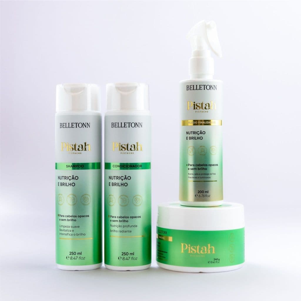 Kit Pistah Shampoo+ Condicionador 250ml Fluído 200ml + Máscara 240g