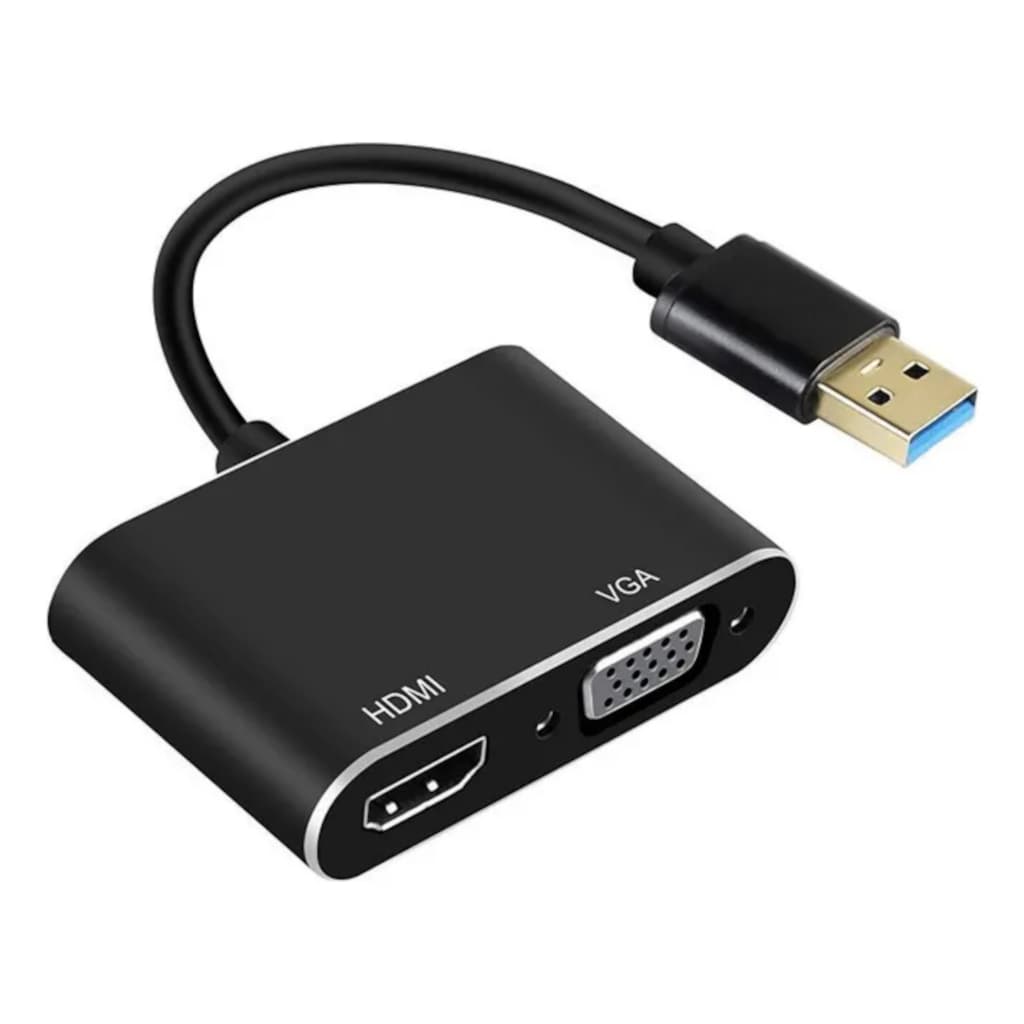 Usb 3.0 Para HDMI/VGA Conversor Adaptador Hd 1080p Computador