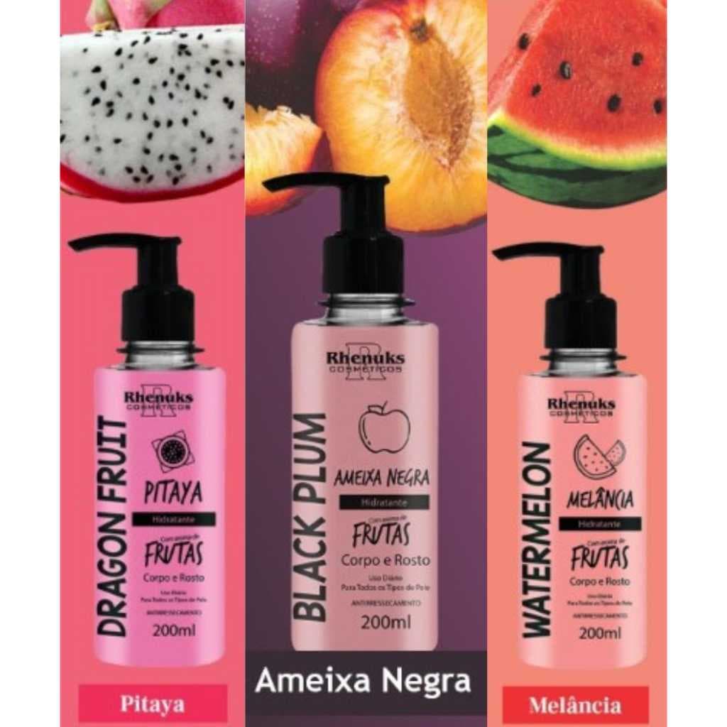 Hidratante Corpo e Rosto - Pitaya - Ameixa Negra - Melancia