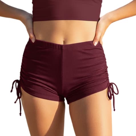 Shorts Bionda Sunquíni Juvenil Calcinha Moda Praia Regulagem Sunga Feminina Corda Amarrar Sunkíni