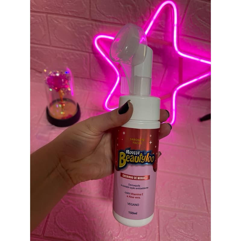 Sabonete Facial Mousse Beautyloo - Cheirinho de Morango