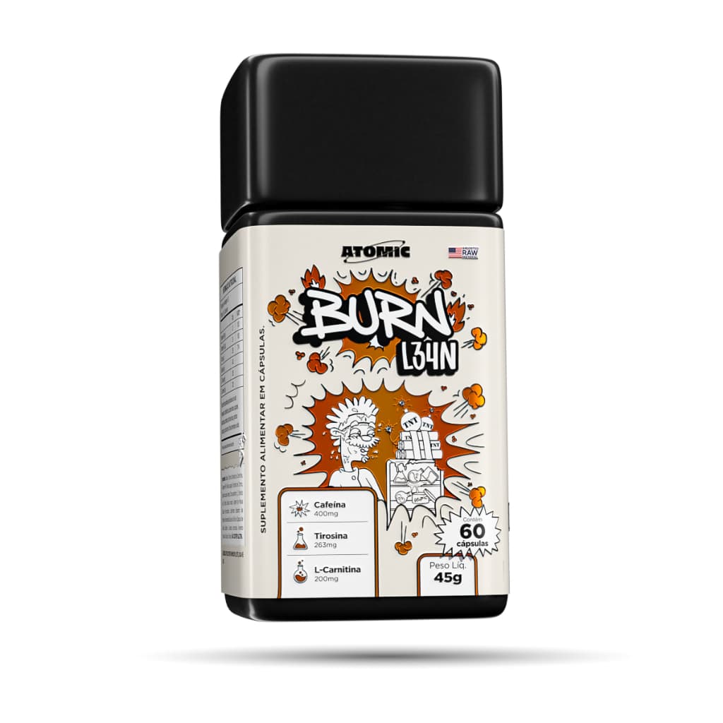 Termogênico Burn L34n - Atomic Labs - 60 Cápsulas