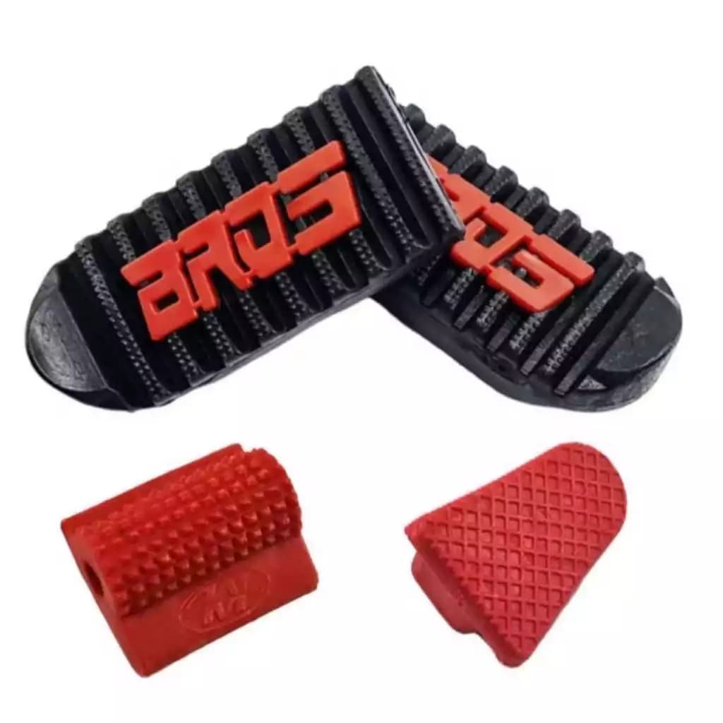 Kit Borrachas para o Estribo + Protetor de Tenis + Protetor Pedal freio Bros 150 e 160 Acessórios para Moto
