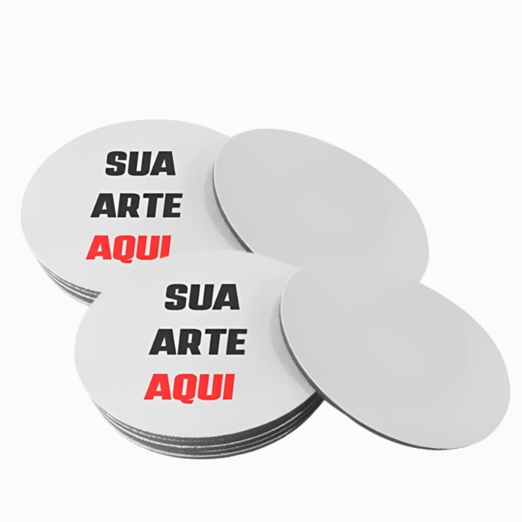 Kit com 25 Porta-Copos Personalizados com Sua Arte – Neoprene 9x9cm