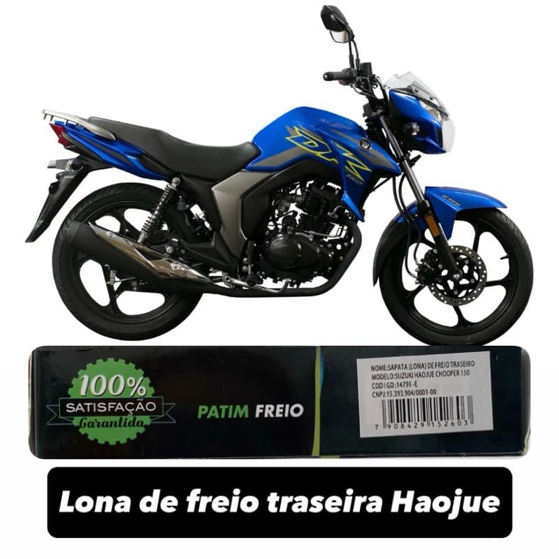 Lona de Freio Traseira Haojue DK 150 160 Chopper 150