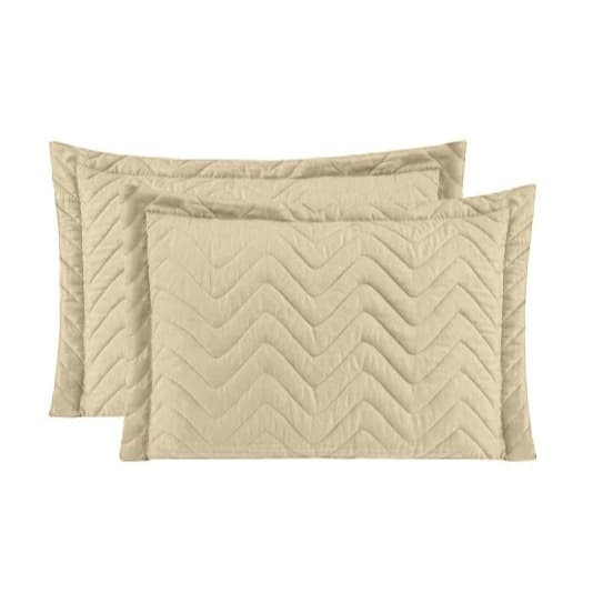 Kit 02 Capa Porta Travesseiro Fronha Matelasse 70CM x 50CM BEGE