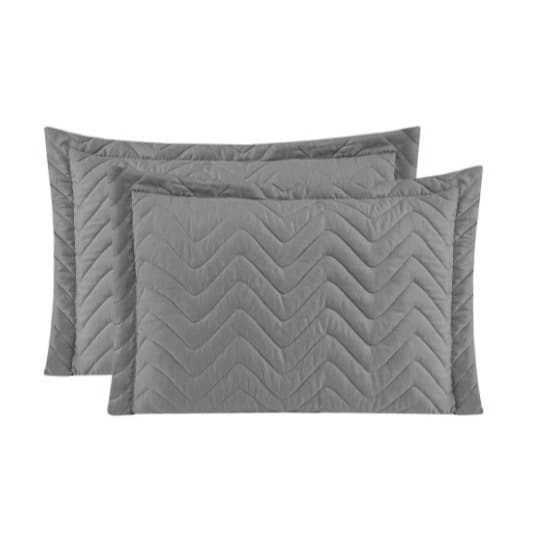 Kit 02 Capa Porta Travesseiro Fronha Matelasse 70CM x 50CM CINZA