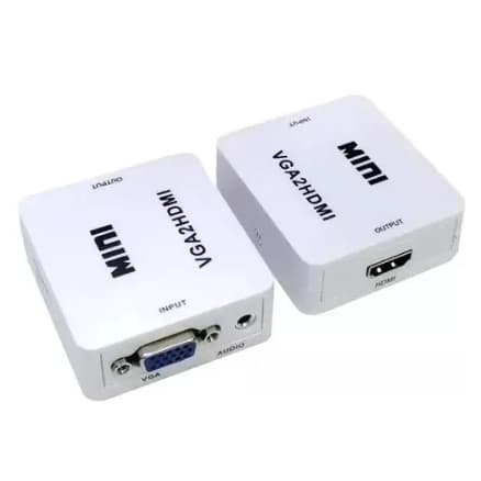 Mini Adaptador Conversor Vga- 2hdmi Entrada Vga E Saida Hdmi