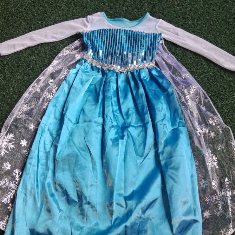 vestido Frozem Para Festas Fantasia Infantil Tm 02 Para Crianças De 02 a 03 anos