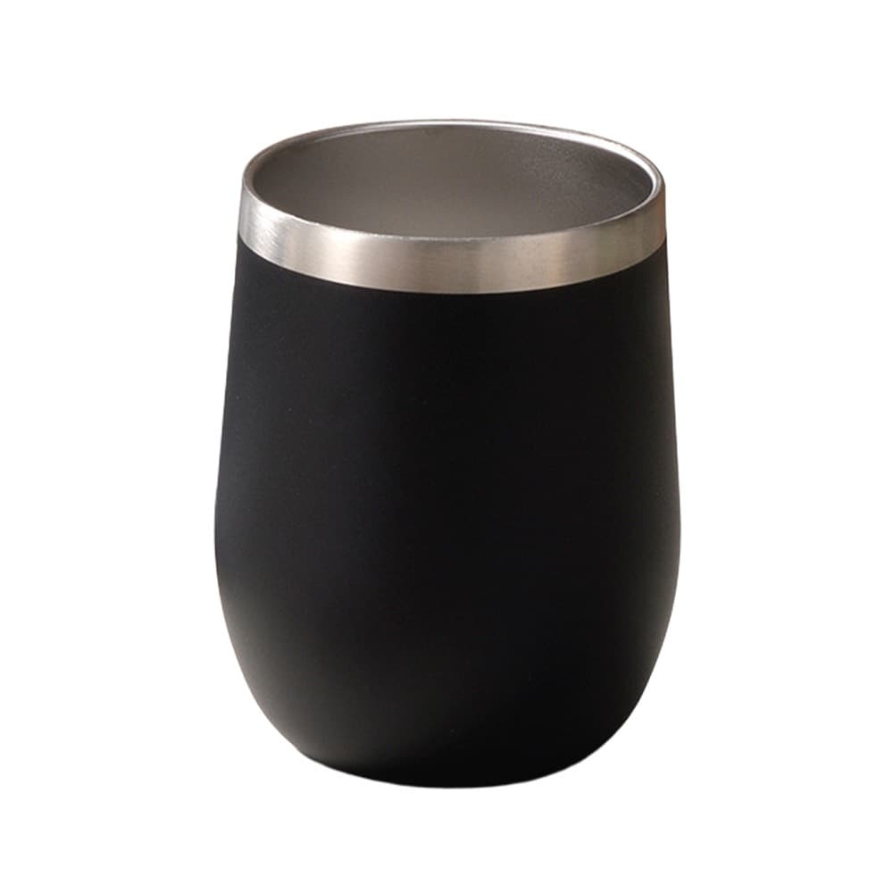 Copo Térmico Tipo Cuia Com Tampa, 350ml, Parede Dupla Inox, Café, Água, Cerveja, S3-CPTA