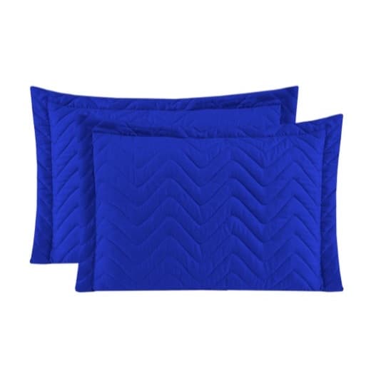 Kit 02 Porta Travesseiro Fronha Matelasse 70CM x 50CM AZUL