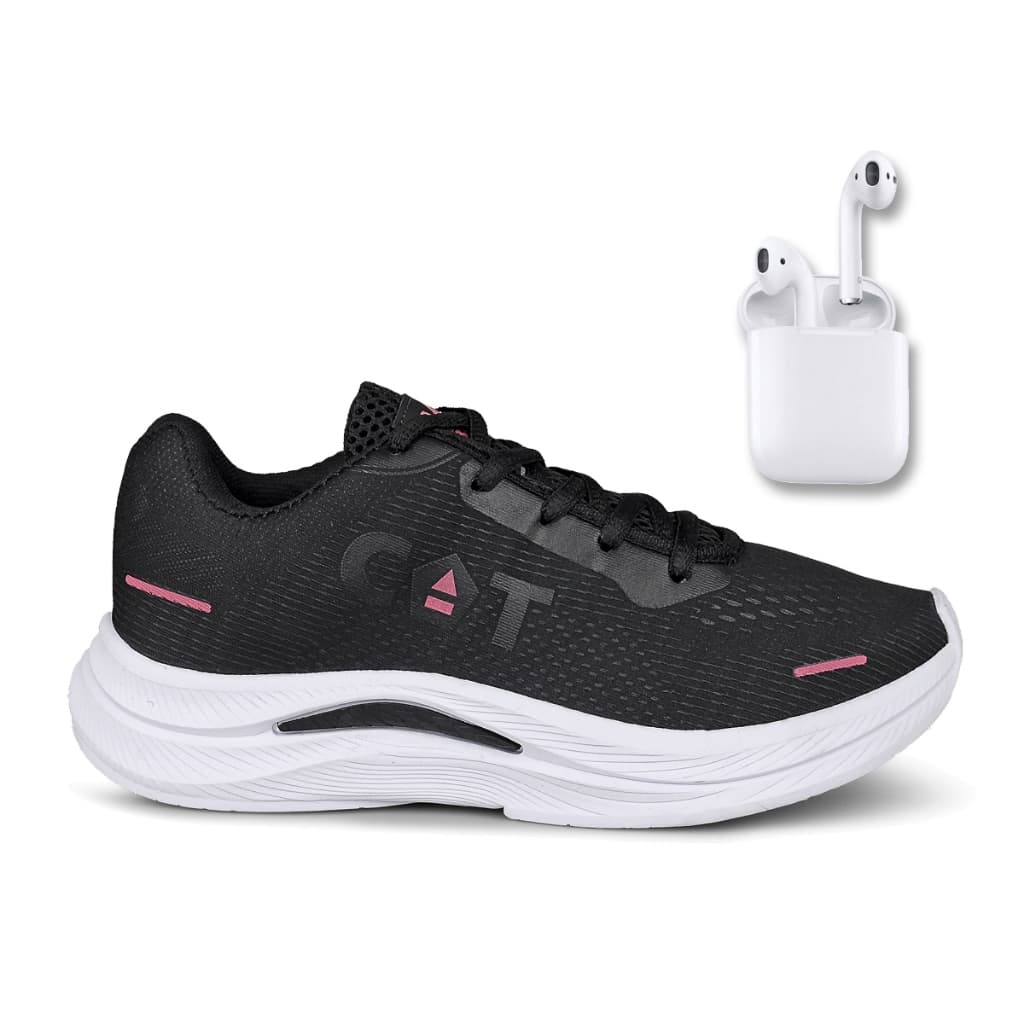 Tênis Feminino Catboots High Esporte Treino Super Confortável Leve + Fone LojaEvolution