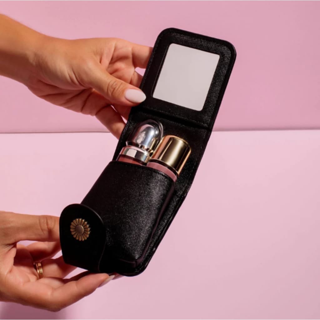 Porta Batom para Bolsa Estojo Organizador Compacto de Maquiagem Portátil