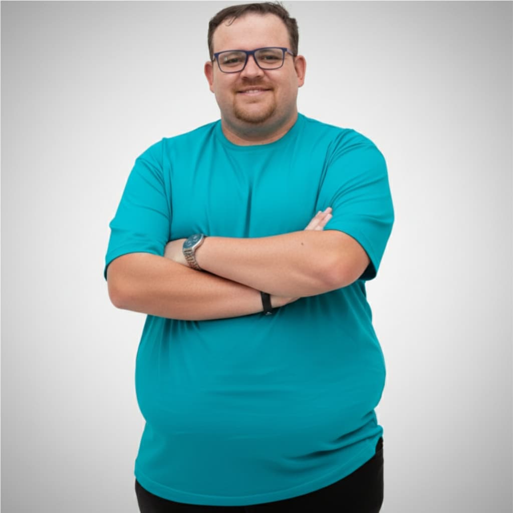Camiseta Básica Plus Size Masculina 100% Algodão Conforto Uso Diário Casual Toque Suave Moderna
