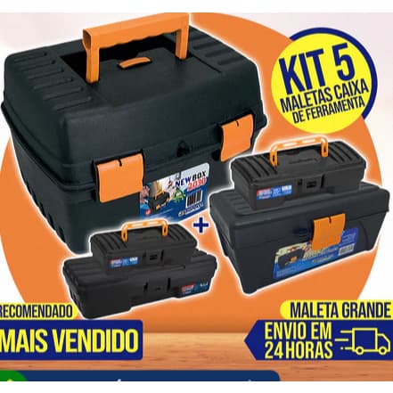 Maletas de Ferramentas Caixa de Ferramenta Maleta Grande Reforçada Tática Multiuso toy